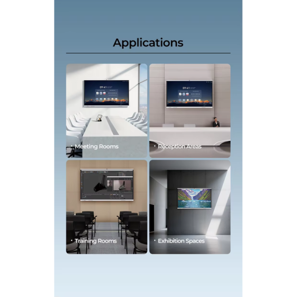 CH Touch Screen Interactive Whiteboard for School Teaching 75 Inch Digital Board Smart 4K Display
