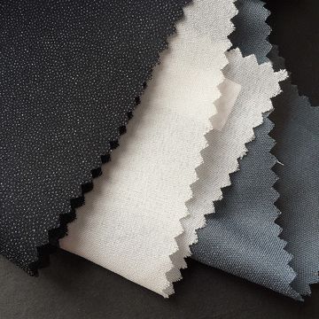 Hot Melt Adhesive Bonding Get the Job Done with Gray Circular Tricot Knit Interlining