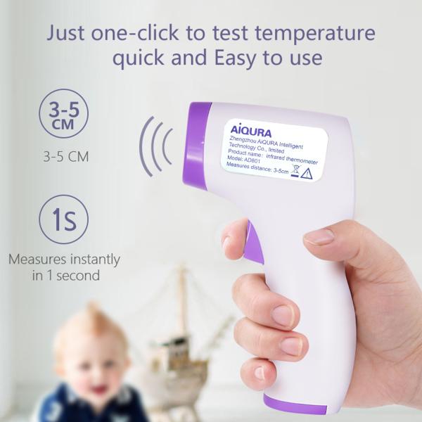 Fast Read Digital Non Contact Infrared Thermometer Electronic 100% PP Composition