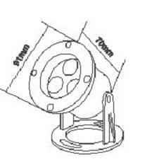 underwater light for swimming pool or fountain LED lighting waterproof IP68 supplier
