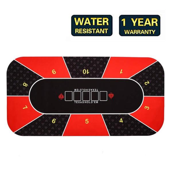 Minglu CPM-002 Professional Sure Sick Rubber  Poker Table mat Top Play Cards Gambling Poker mat