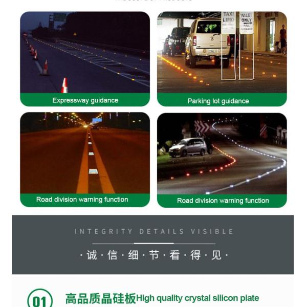 ROHS Certificate Solar Flashing Light Glass Cat Eye Road Stud for Highway Marking