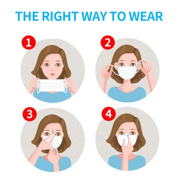 Anti Flu N95 Respirator Mask Dustproof Mist Haze Prevent Disposable Face Mask