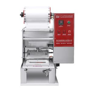 SUS304 Table Top Tray Sealing Machine Roll Film for tray and bowl