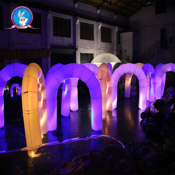Custom PVC Oxford Cloth Inflatable Light Arch for Wedding Advertise Events