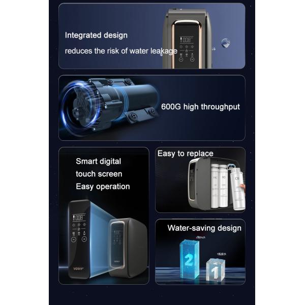 4 Stage RO Reverse Osmosis System Plastic Pure Water Direct Drinking Machine