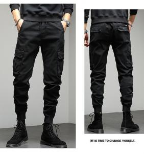 Quality                  2023 Customize Casual Jogger 100% Cotton Twill Workout Hiking Men&prime;s Sweatpants Relaxed Fit Straight Camouflage Cargo Pants              for sale
