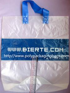 Quality Biodegradable Personalized Plastic Grocery Bags With Loop Handle for sale