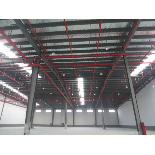 Custom Color Steel Structure Workshops With Sliding / Rolling / Sectional Doors