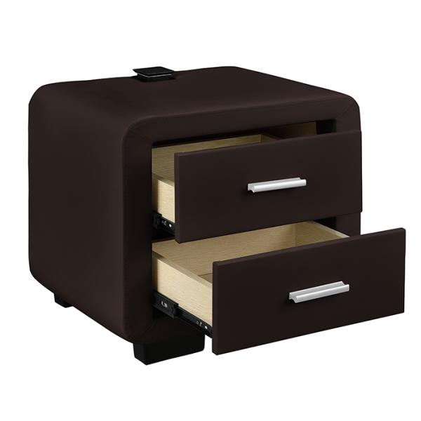 Modern Design Fabric Bedside Table with Optional Color for Your Bedroom Decoration Style.