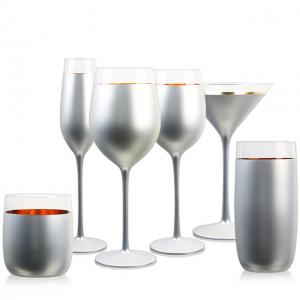 Quality Wine Glass Set Crystal Spray Goblet Cocktail Glass Wine Glass Set Gift Glass for sale