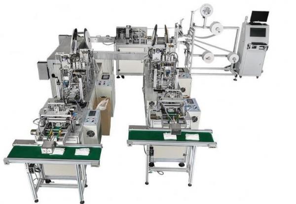Buy Fully Automatic Disposable Mask Making Machine / Surgical Mask Making Machine at wholesale prices