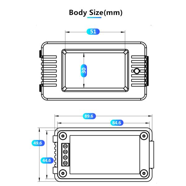 LCD Display 100A Digital Ammeter Voltmeter Power With Split CT CE FCC