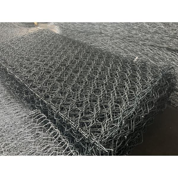 Galvanized Gabion Box Wire Mesh 2m Length Anti Rust Woven