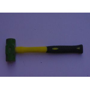 Quality Professional Non Sparking Hammer Double Face Sledge Hammer Tool Fiberglass Handle for sale