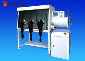 Quality 8 Ports 1900x1200x930mm Inert Gas Glove Box Double Sides 1PPM Water Content for sale