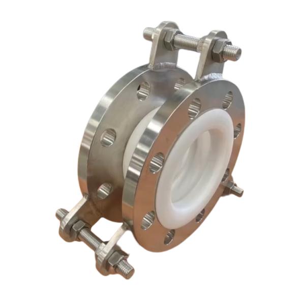 DN32 DN3000mm Expansion Flexible Bellows For Exhaust Fully Lined Tetrafluoro Compensator Water Handling