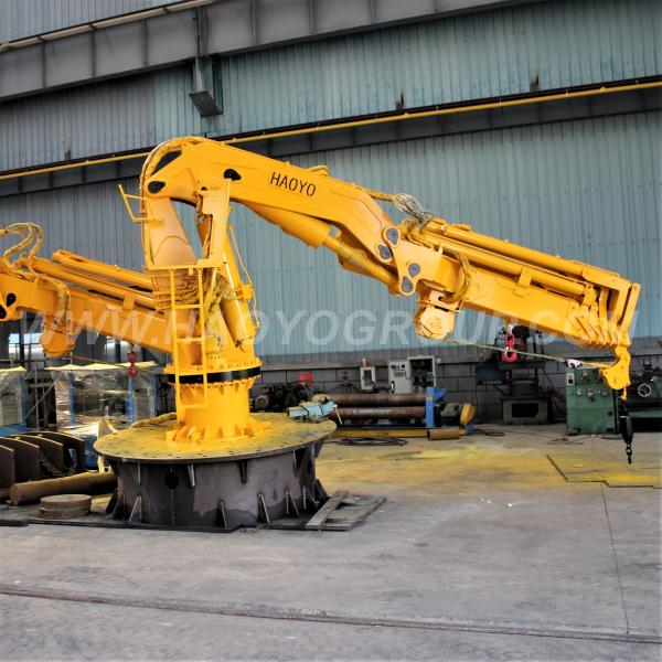 Good Quality Knuckle Boom Marine Ship Crane with Winch for sale
