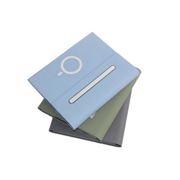 A5 Pu Soft Leather Hardback Notebook , Customized Wireless Charging Notebook