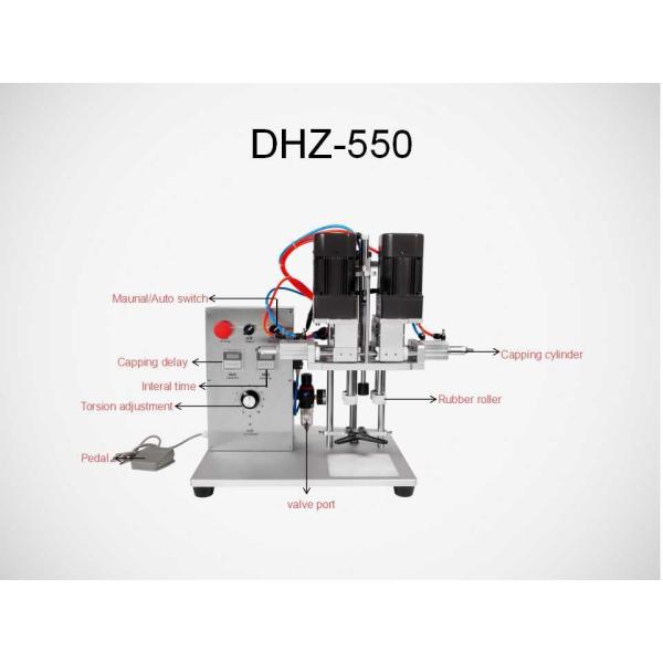 DHZ -550 Pedal Vial Semi Automatic Capping Machine Plastic Bottle Cap Sealing