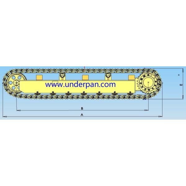 China gold manufacturer customized mini crawler chassis rubber track undercarriage for excavators