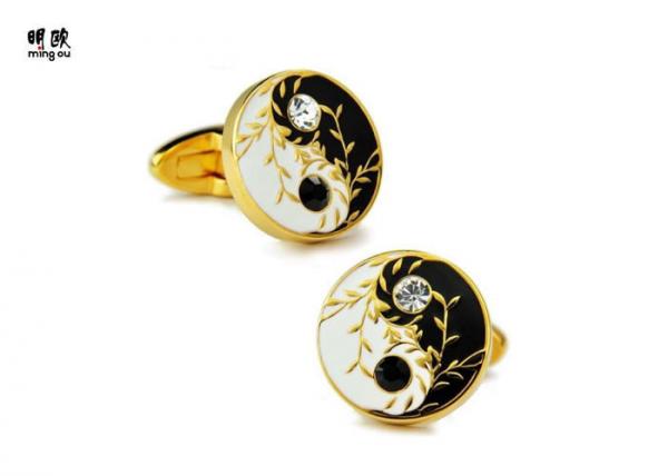 Buy Promotional Items Jewellery Custom Mens Cufflinks With Diamonds at wholesale prices