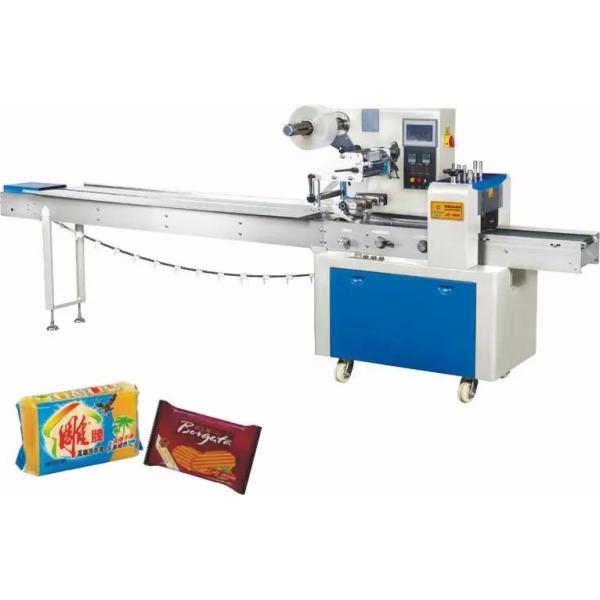 Foods Bread Horizontal Flow Pack Machine Servo Motor Horizontal Pillow Packing Machine