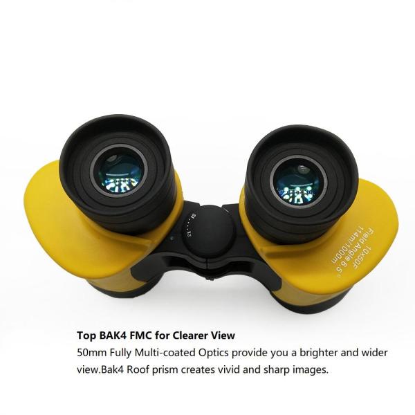 Porro Fixed Focus Binocular Telescopio For Bird Watching