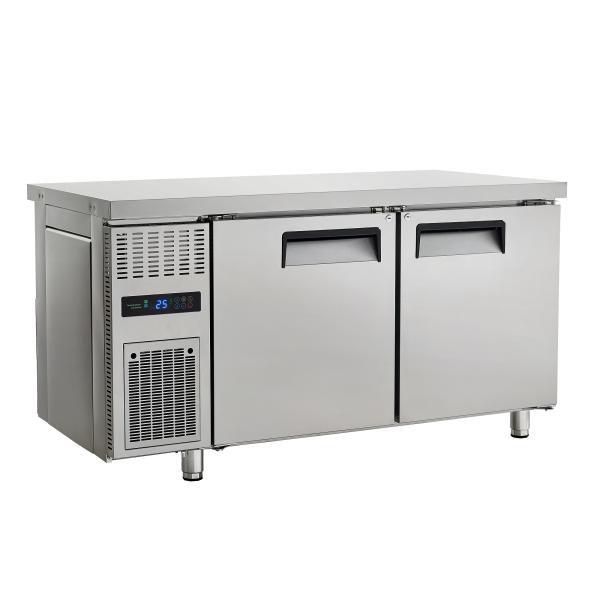 Commercial Counter Air-Cooled Worktable Refrigerator with Compressor for Kitchen Restaurant Display Refrigeration Equipment