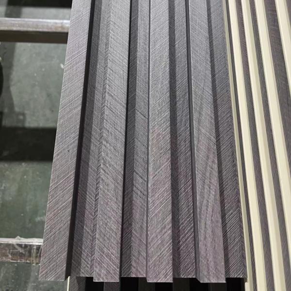 Eco Friendly WPC Indoor Wall Cladding Fluted Wall Panel Interior Decoration
