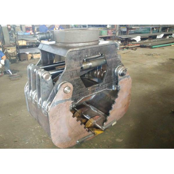 High Efficient Excavator Hydraulic Grapple Multi Functional Convenient For Stone Grabbing