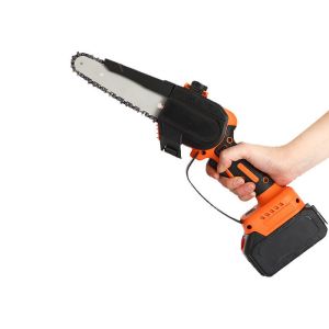 Quality 220V Cordless Electric Chainsaw , Anti Slip Cordless Mini Chainsaw 8 Inch for sale