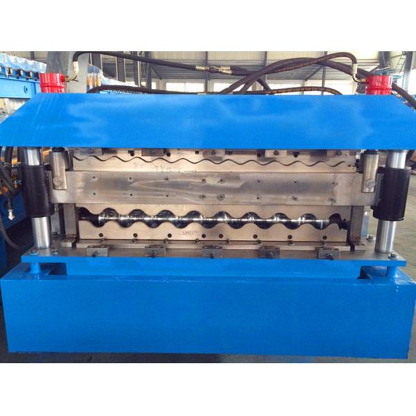 PLC System Roof Roll Forming Machine / Metal Roofing Forming Machine 7.5KW Hydraulic Power
