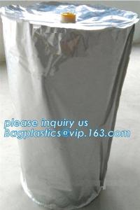 Quality protective lining, Plastic Drum Cap Sheets, Barrels liner, bucket liner, pail liner, LDPE Lay Flat Poly Bags Flat Drum L for sale