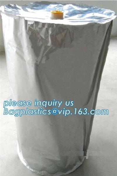 protective lining, Plastic Drum Cap Sheets, Barrels liner, bucket liner, pail liner, LDPE Lay Flat Poly Bags Flat Drum L