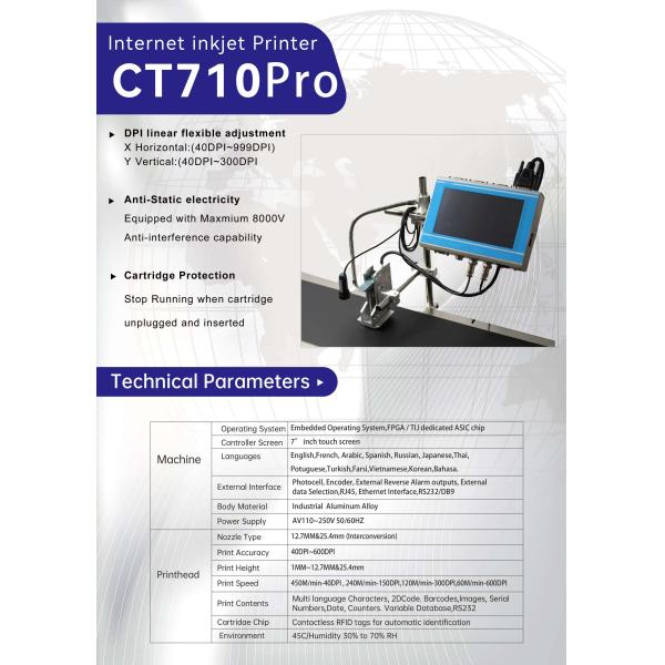 COTAJET Industrial Inkjet Printer Machine TIJ Inkjet Printer With Inkjet Coder