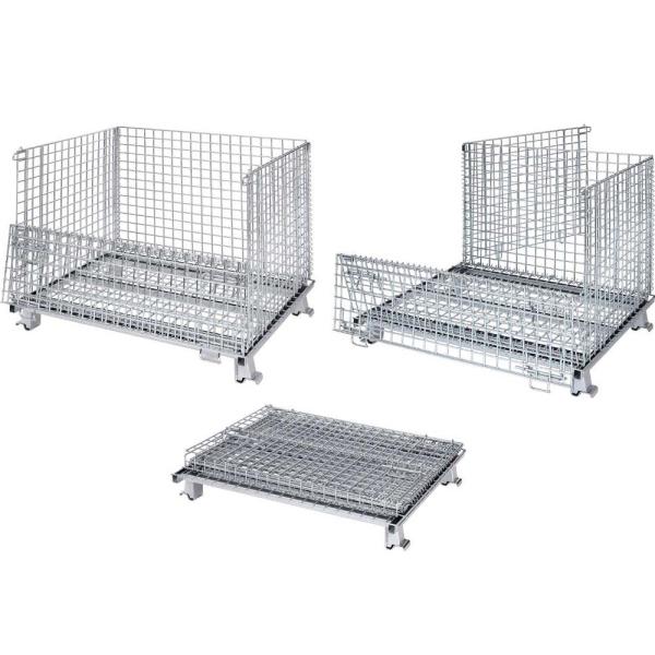 1200kg 1500kg Wire Mesh Storage Cages Customized Mesh Pallet Cages