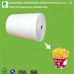 Quality PE coated paper for french fries bucket for sale