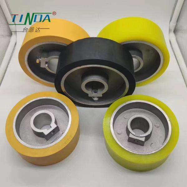 TINDA Rubber Polyurethane Roller Wheel Used In Wood Side Polish Sanding Machine
