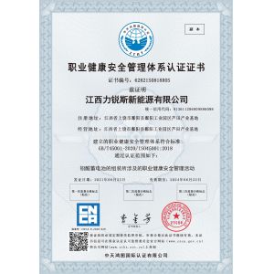 Shenzhen Liruisi Electronics Co., Ltd. Certifications