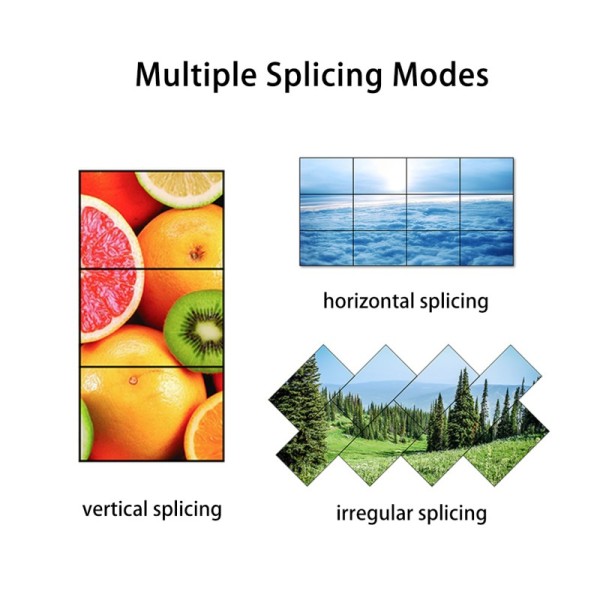 55" LCD Video Wall Splicing Screen 2x2 3x3 Matrix Controller Panel Commercial CCTV Monitor Control Room Display Factory