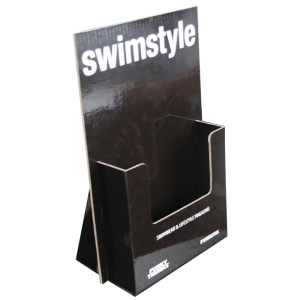 Patterned Cardboard Tabletop Display Stands , Cardboard Counter Display Trays