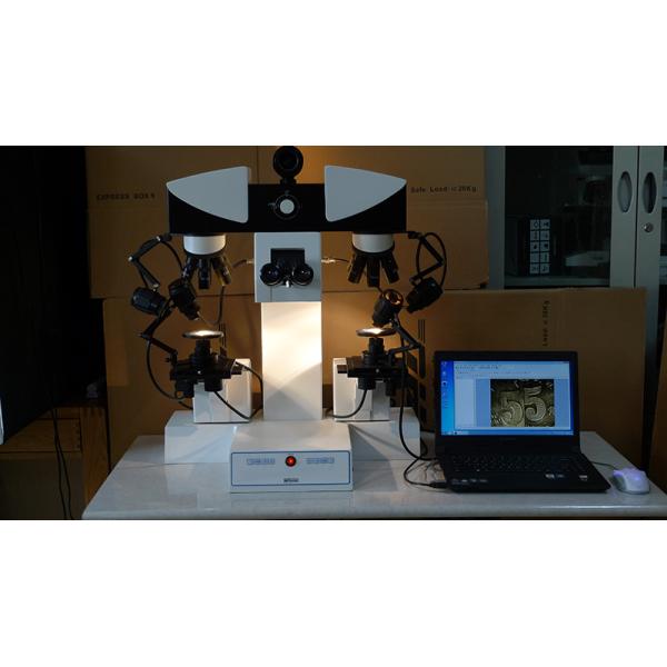 Motorized Digital Forensic Comparison Microscope with High Resolution CCD Camera and LED Illumination for Laboratory Research
