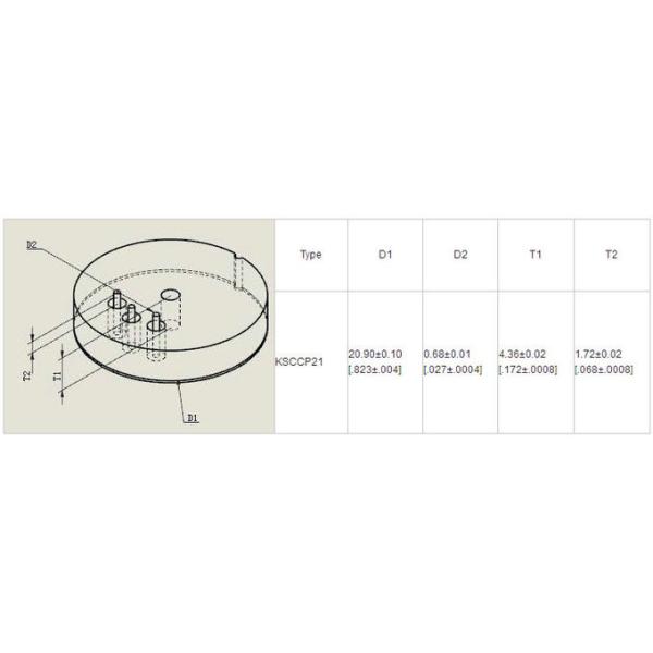 KSCCP21 Capacitive Ceramic Precision Pressure Sensor Compact Design High Accuracy