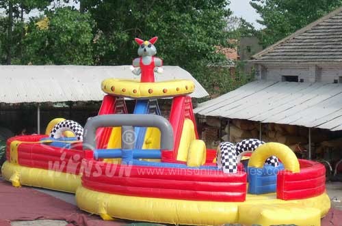 Waterproof PVC Material Massive Inflatable Water Slide / Blowup Waterslide