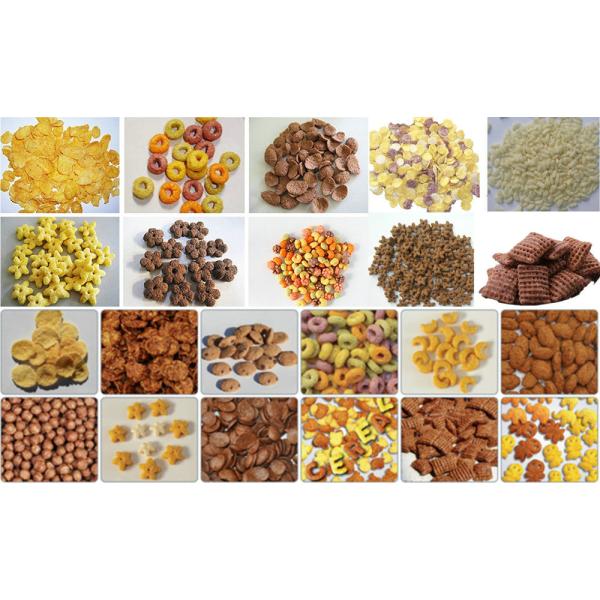 ISO9001 Puffed Snack Food Corn Flakes Production Line