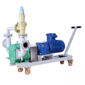 Quality Stainless Steel PTFE Handcart Lobe Pump , Anti Aging Lobe Mobile Diesel Water Pumps for sale