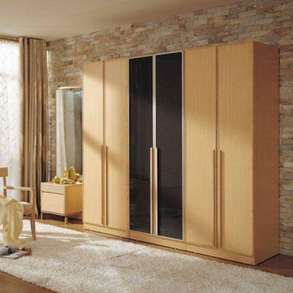 No Decay Plywood Bedroom Wardrobe , Particle Board Furniture Closet Easy Work