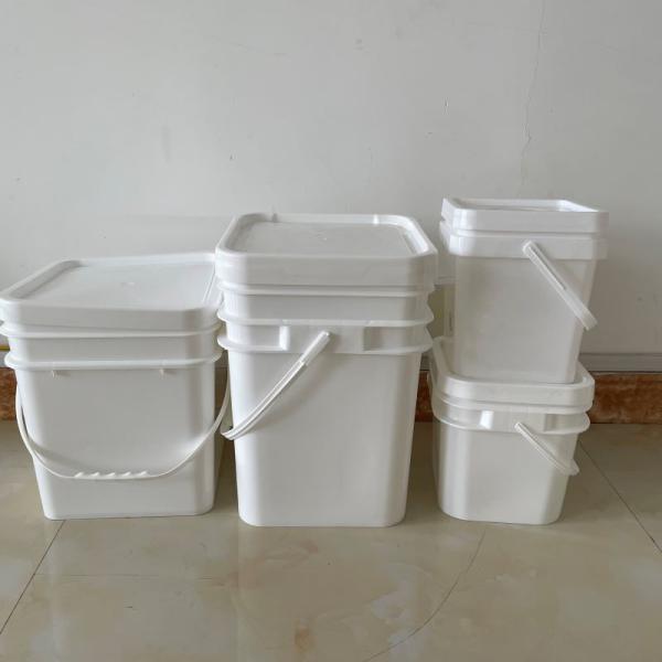 10 Liter Plastic Bucket with Lid Heavy-Duty Food Bucket 1.0 to 2.5 MM Thickness BPA-Free