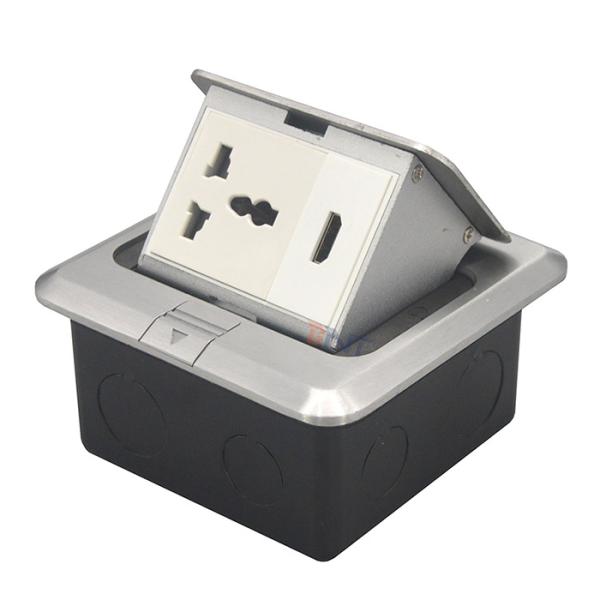 Universal Power Pop Up Floor Receptacle Outlet Mounted Socket Box